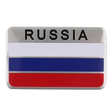 High quality 3D Aluminum Russia Flag car sticker accessories stickers For ford focus for chevrolet for carfor honda new hot