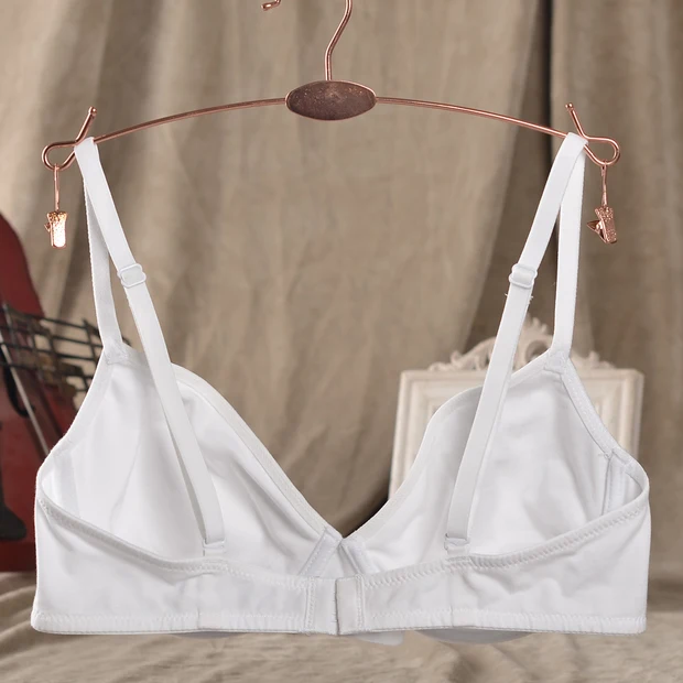 Бюстгальтер Тонкий Ультра-тонкие модели груди женское хлопковое удобное дышащее нижнее белье по уходу за низкосердечным бюстгальтером 75C85D