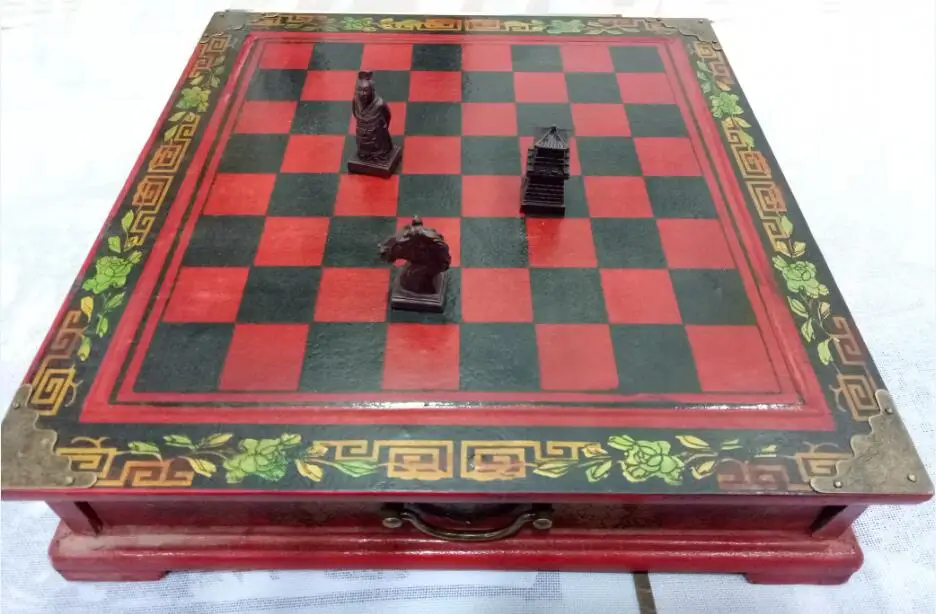 

Exquisite collection of wooden chess board table