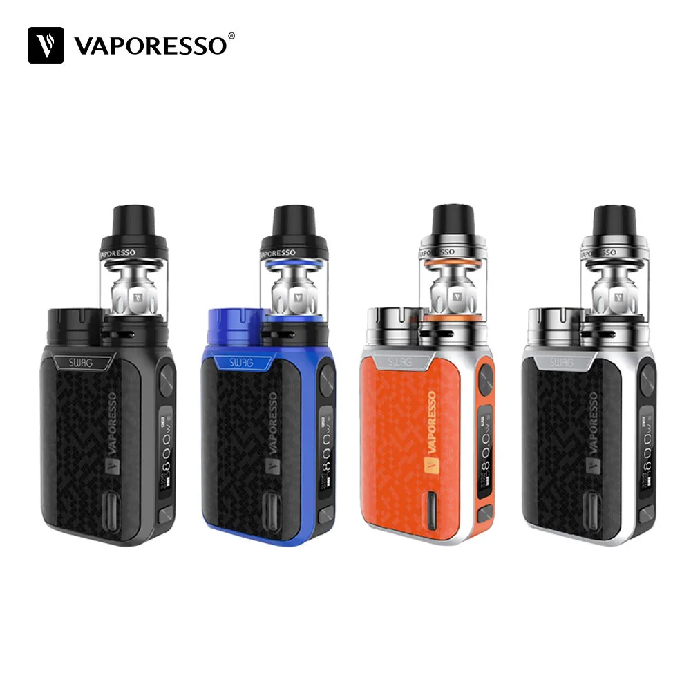 Best Seller Original Vaporesso SWAG Kit With 80W Swag Box Mod Vape NRG SE Atomizer Vaporizer e