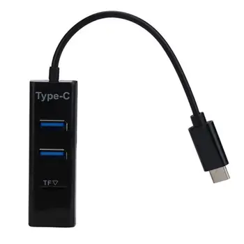 

EC2 HIPERDEAL Fashion Type-C USB 3.1 To USB2.0 2 in 1 HUB Card Reader Port Adapter For Macbook Tablet Mar27 Drop SHip
