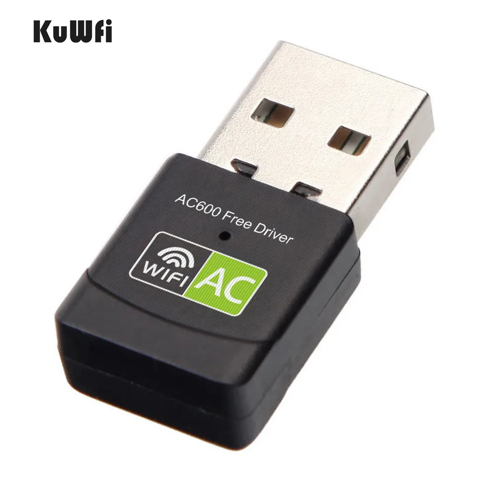 KuWfi Бесплатный драйвер беспроводной USB Wifi адаптер 600 Мбит/с Ethernet 2 4G 5G