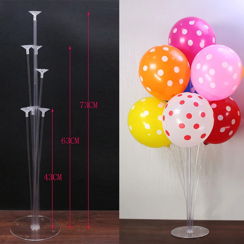 Socle à ballons en forme de colonne, décoration de fête d'anniversaire pour  enfants, tige de support à ballons, fournitures pour fête de mariage