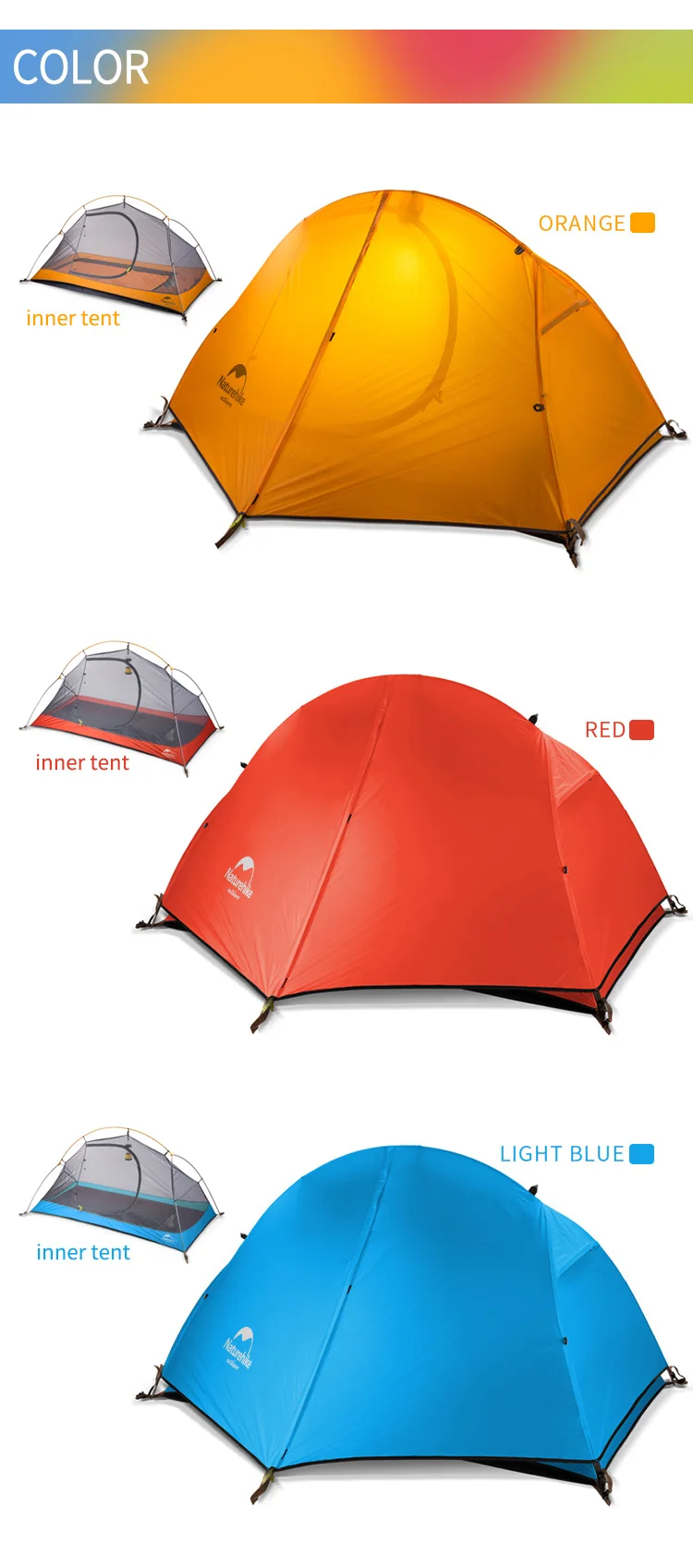 Acampamento ao ar Caminhadas de Alumínio à Prova Naturehike Ultraleve Tenda Pessoa Livre Dwaterproof Água Única Tendas 1.5kg 1 5 Cheap Barracas