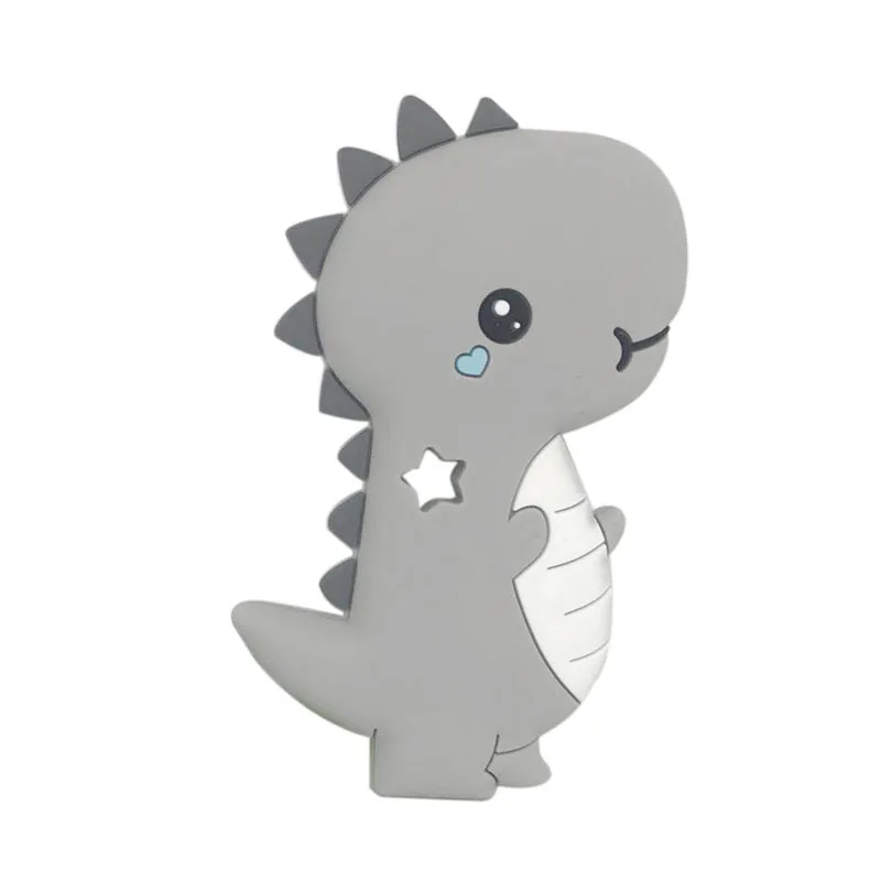 XCQGH детский Прорезыватель мини Стегозавр мультфильм зубной гель ребенок молярный укус Жевательная еда класс силиконовый Прорезыватель