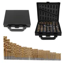 99PCS HSS Twist Drill Bit Set 1.5-10mm Titanium Coated Surface 118 Degree For Drilling Metal DIY Home Use With Box / OPP Packing 99PCS HSS Twist Drill Bit Set 1.5-10mm Titanium Coated Surface 118 Degree For Drilling Metal DIY Home Use With Box / OPP Packing