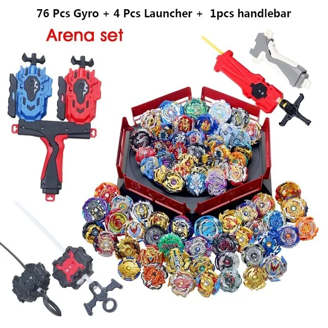 Все топы набор Метатель Bey Bay Bu Gt God Bey Blades Explosion high performance combat top toy Дети Bables Blade Bl arena - Цвет: 76pcs 017