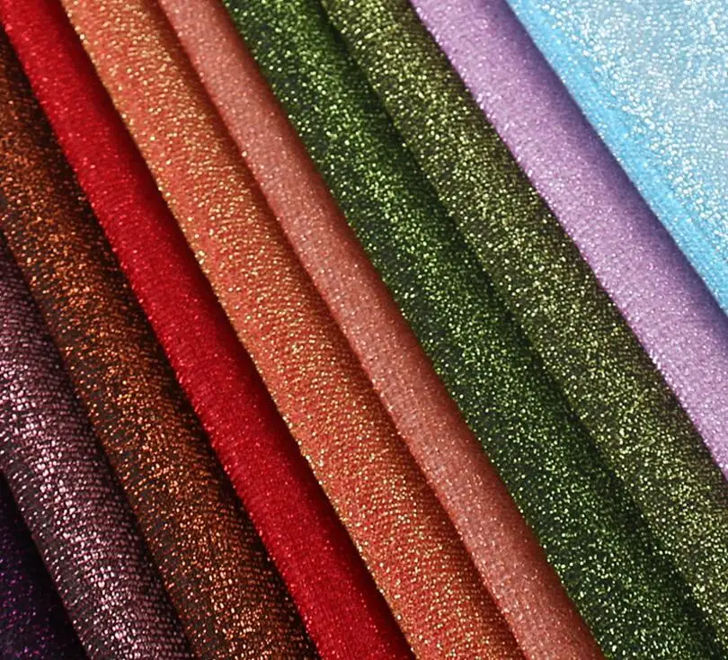 

shimmer fabric metallic polyester party decoration shiny fabric 1M/lot