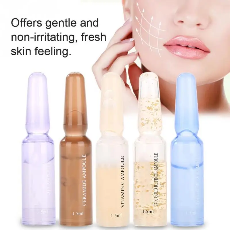 7pcs/set Face Skin Care Ampoule Serum Anti Wrinkle Moisturizing Anti