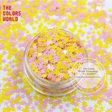 Sh22-91 Смешанные 3 мм Размер звезды Форма ультра тонкий растворителям блеск для ногтей и DIY украшения