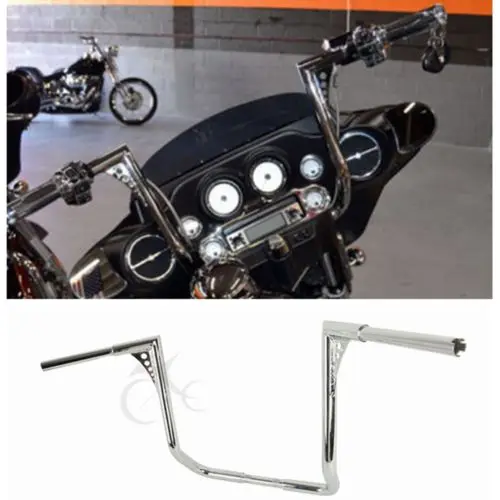

Motorcycle Moto APE Hangers Bars 1-1/4 18" Handlebars For Harley Dressers Baggers Touring Models Road King Glide FLTR FLHX FLHT