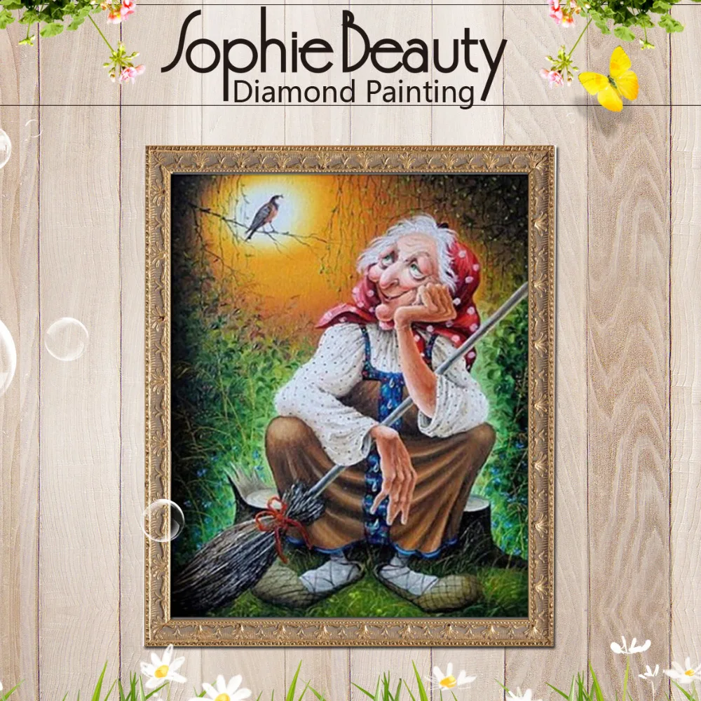 Мозаика Sophie Beauty для рукоделия вышивка бусины ведьма метла сделай сам