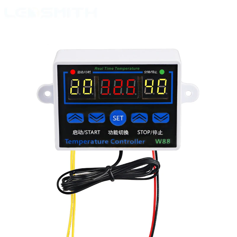 

W88 Digital Thermostat Regulator Temperature Controller Multifunction Temperature Control Switch For Incubator 10A 110V 220V