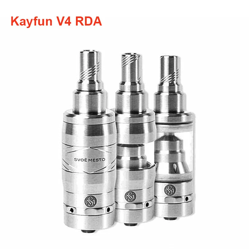 

Kayfun V4 RDA Atomizer Electronic Cigarette Rebuildable Atomizer Airflow Controle Vs Taifun GT Kayfun V5 VaporizerTank Vape Kit
