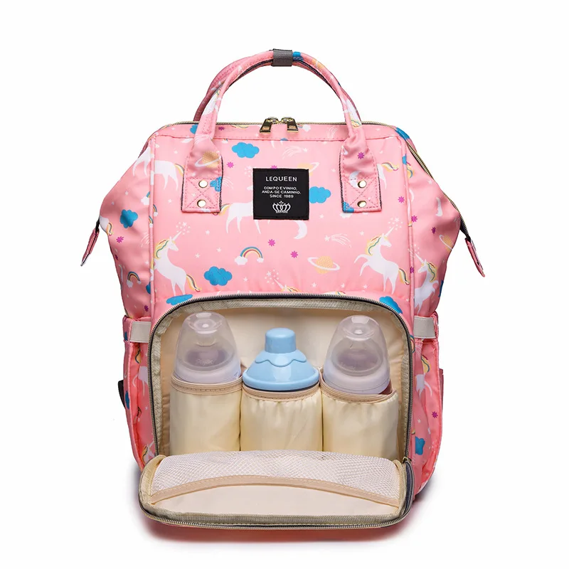 

Lequeen Mommy Backpacks Nappies Bags Unicorn Diaper Bags Backpack Maternity Large Volume Outdoor Travel Bags Organizer