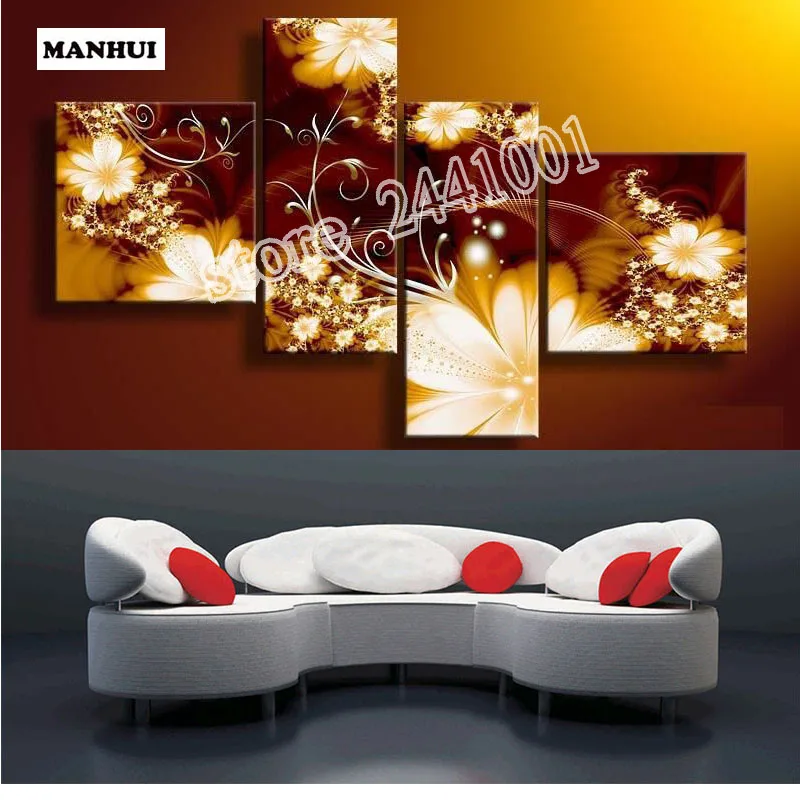

3D DIY Diamond Embroidery,5D Diamond painting,Diamond mosaic,flower,needlework,Crafts,Christmas,decor 4pcs/set BSM002