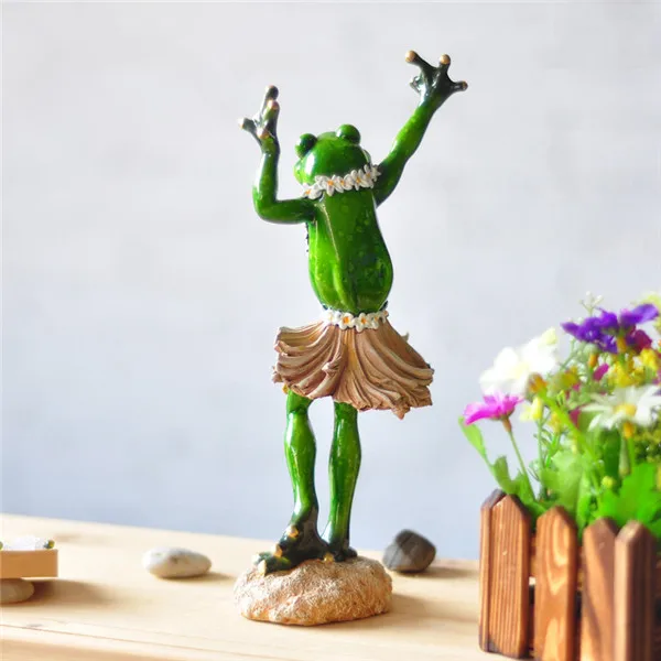 Funny Frog Family Dancing Ballet Styles Resin Toys Figures - Ballet Frog 2-4