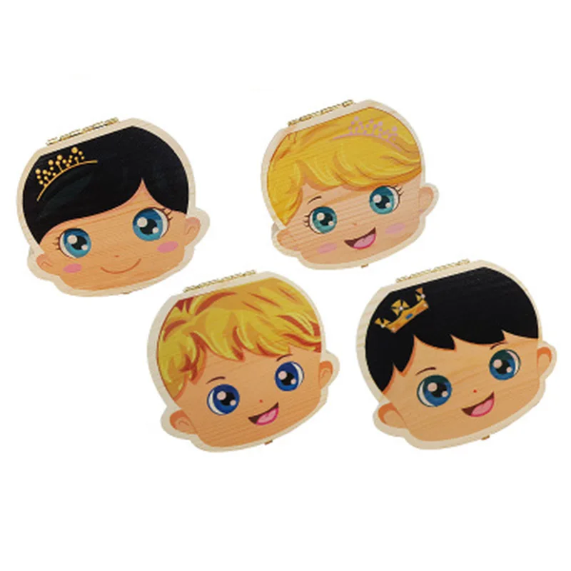 

Creative Newborn Tooth Box Organizer Save Boxes Milk Teeth Organizer Wood Storage Box Tooth Album Keepsake Souvenir Save Box