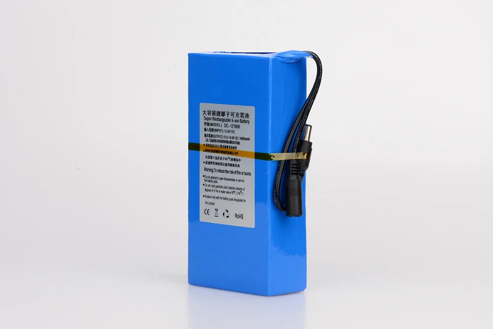 

MasterFire 2set/lot Portable DC 12V 18000mAh Super Universal Rechargeable Lithium Battery Pack For CCTV camera video recorder