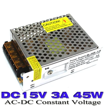 

15V 45W Regulated Switching Power Supply 3A LED Driver Transformer AC110V 220V TO DC15V UPS for CCTV LED STRIP powerful-leds