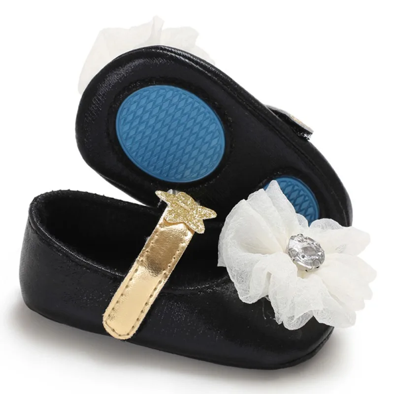 Милые девушки детская обувь нескользящие удобные лук цветок обувь для маленькой принцессы
