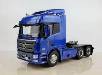 

Collectible Alloy Model Toy Gift 1:24 Scale Foton Dailmer Auman GTL Truck Tractor Trailer Vehicles Diecast Toy Model Display