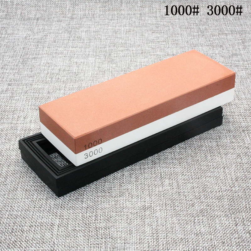 

Kitchen knife sharpener sharpening 1000/3000 grit whetstone oil stone honing stones grinding machine grindstone