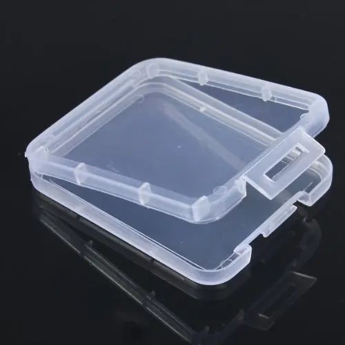 

GTFS-Sale 5 Series Memory Card Case Box Protective Case for SD SDHC MMC XD CF Card White transparent