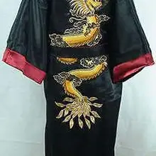 Распродажа, бордовый Китайский Мужской Шелковый Атласный халат, новинка, традиционная вышивка, кимоно с драконом, юката, банное платье