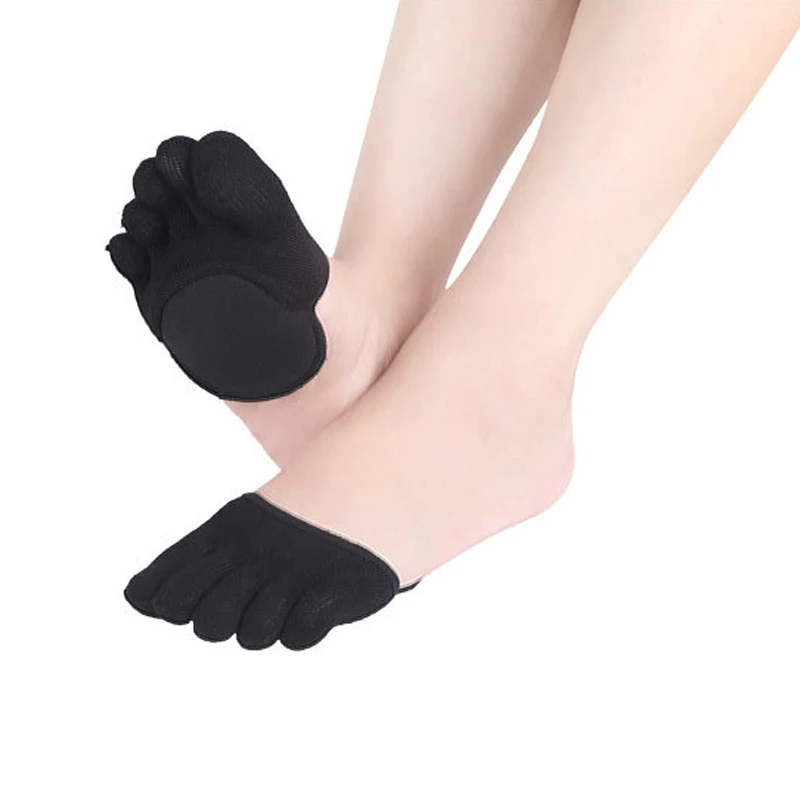 1Pair Cotton Toe Corrector Foot Pads Sock for Pedicure High Heels Toe Protector Feet Care Tool Separators Toe Socks Orthopedic