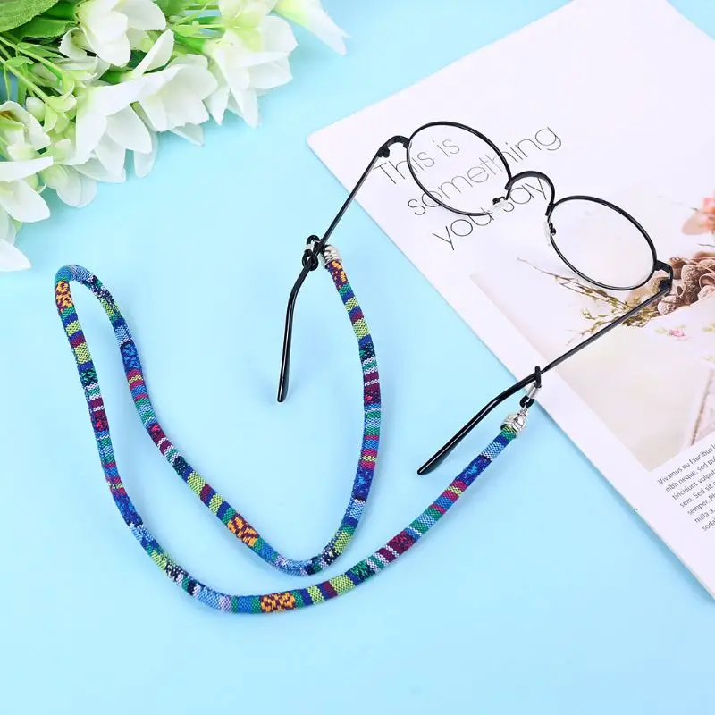 Этнический стиль многоцветные очки веревка 6 мм солнцезащитные очки шейный шнур ремешок очки струны держатель