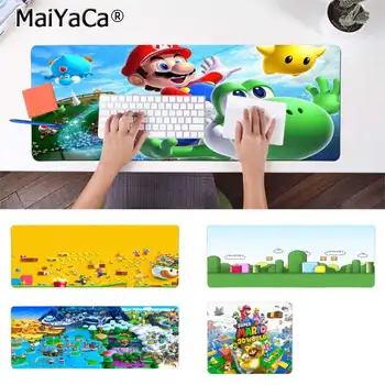 

Maiyaca New Design Super Mario World Game Natural Rubber Gaming mousepad Desk Mat Free Shipping Large Mouse Pad Keyboards Mat