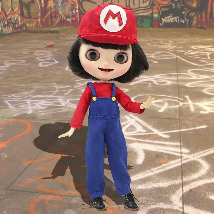 Neo Blythe Doll Super Mario Jumpsuit 2
