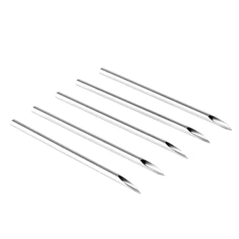 

BEAUTY7 100Pcs 12G Surgical Steel Body Piercing Needles Tattoo Navel Nose Lips Ear Tattoo Needles Tattoo Tips Permanent Makeup