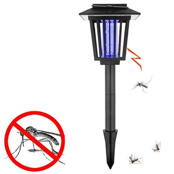 

Home solar energy anti-mosquito lamp square into the ground to insert portable dual-use insecticidal lamp LED garden lights