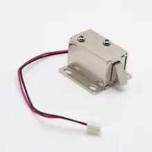 Mini Small Size Solenoid Electromagnetic Electric Control Cabinet Drawer Lock DC 12V dc 12v 2a small solenoid electromagnetic electric control cabinet drawer lockers lock pudsh push design automatic open the door