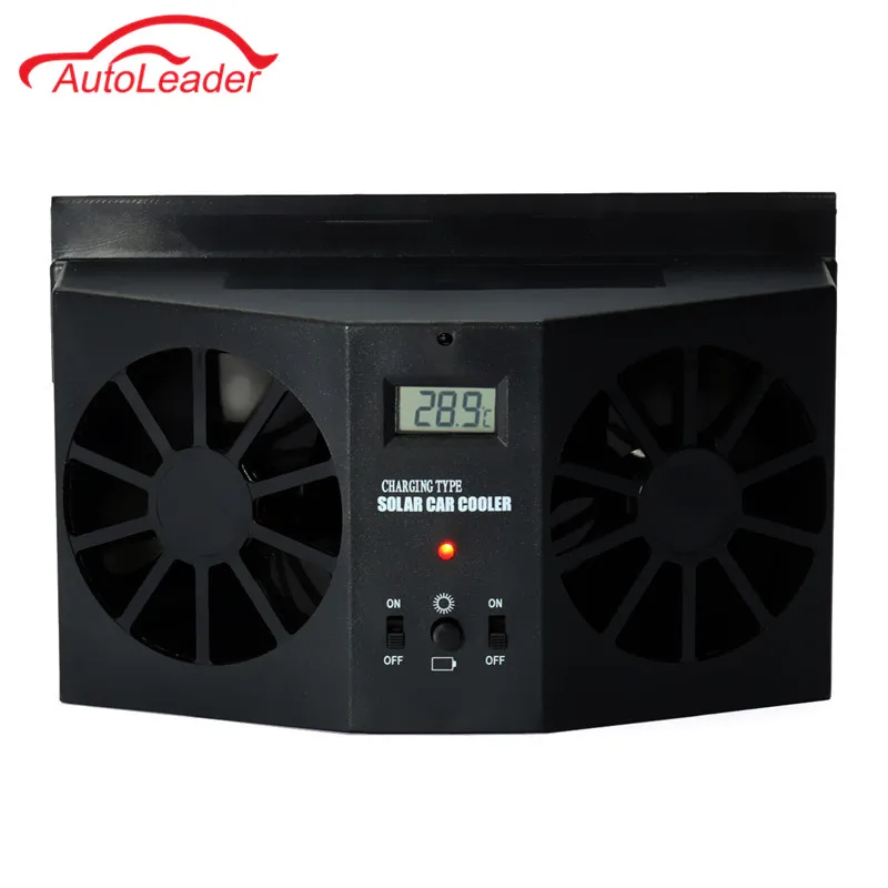

Solar Powered Car Window Fan Auto Ventilator Air Vent Vehicle Radiator vent With Ventilation