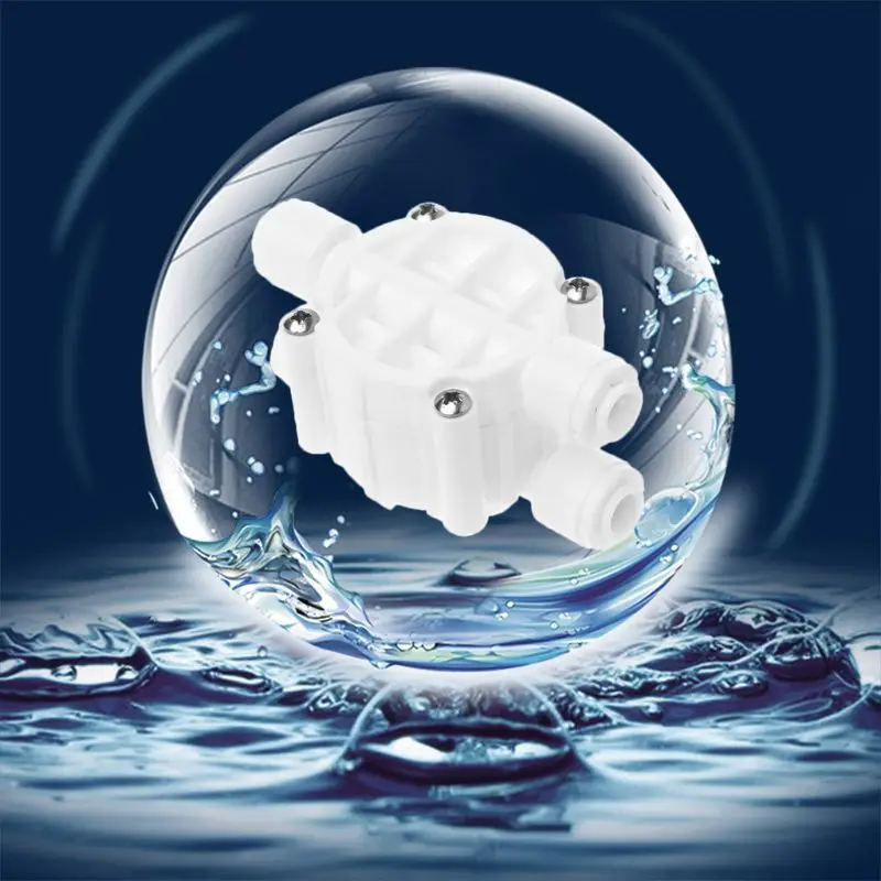 

4 Way 1/4 Port Auto Shut Off Valve For RO Reverse Osmosis Water Filter System