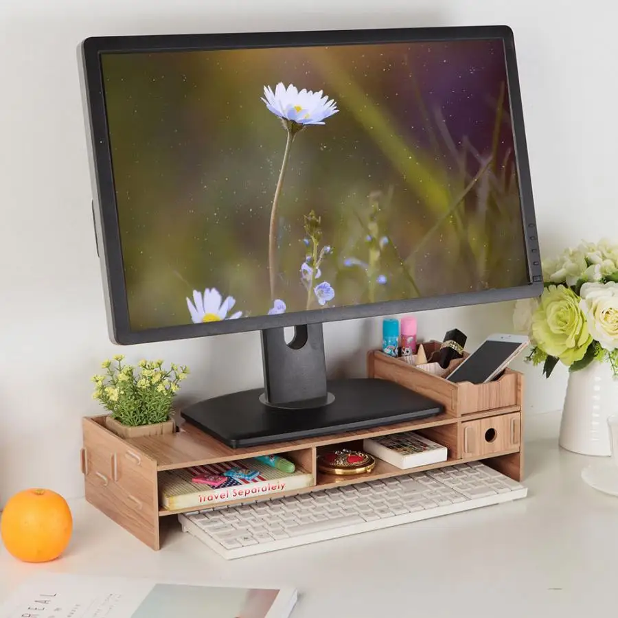 

New High Quality Laptop Table Monitor Laptop Stand Computer Screen Support Modern Office Desk Rack Shelf