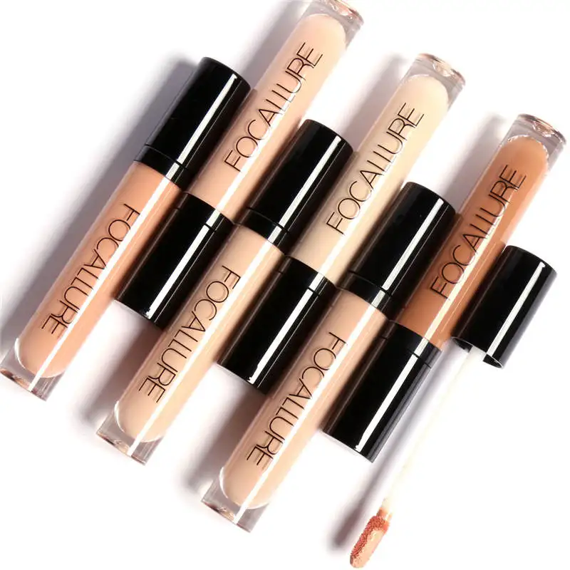 

New Dark Skin Face Contour Concealer Cosmetics Waterproof Color Corrector Liquid Foundation Focallure Brand Concealer Makeup