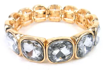 

MOODPC Free shipping new arrival fashion shiny grey crystal bracelet alloy stretch bracelet 4 color available