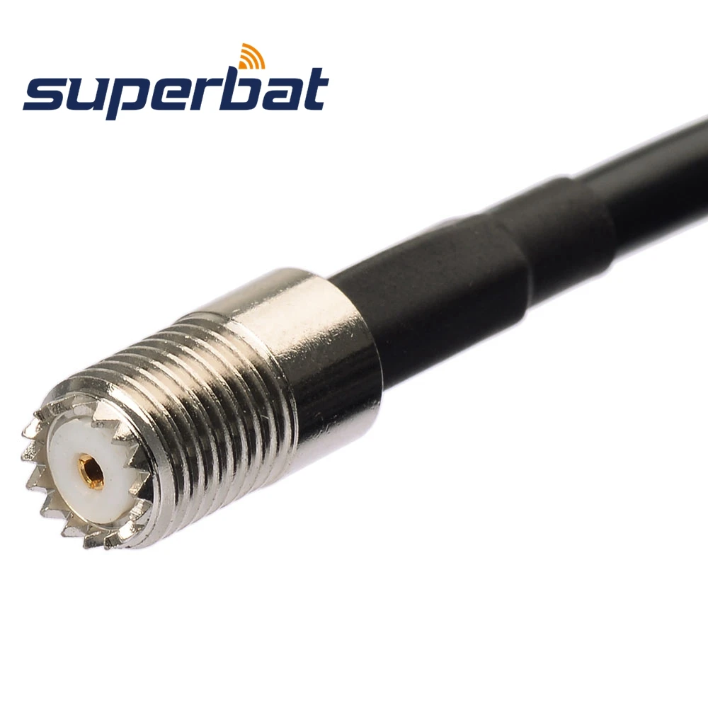 Superbat Truck/RV/Boats Marine Satellite Radio Antenna Replacement Cable KSR195 N Male to Mini-UHF Female for Sirius XM Satellit