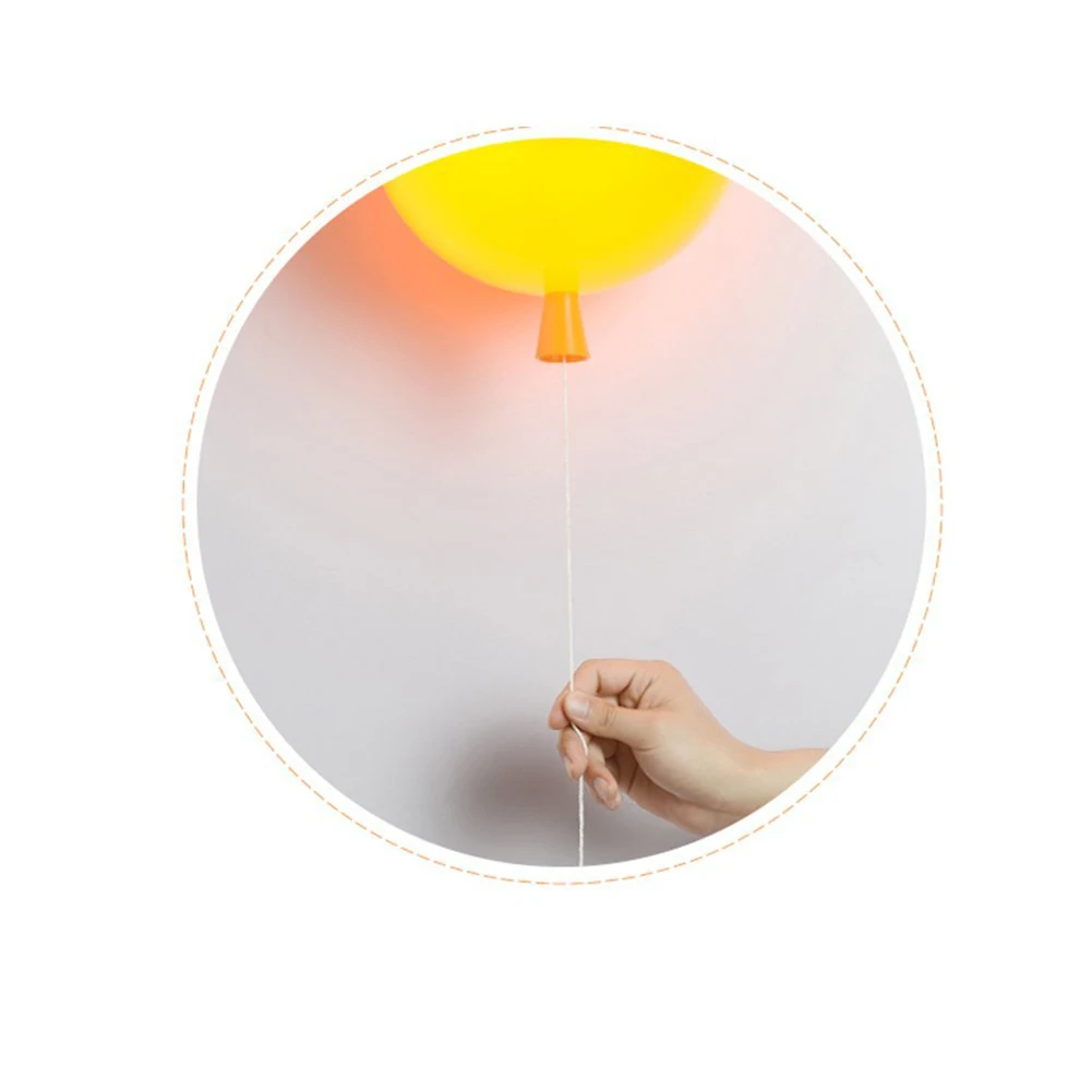 Colorful Balloon Wall Lamp 20cm/25cm/30cm/35cm Modern Children Bedroom Bedside Wall Sconce With Pull Switch Wall Light