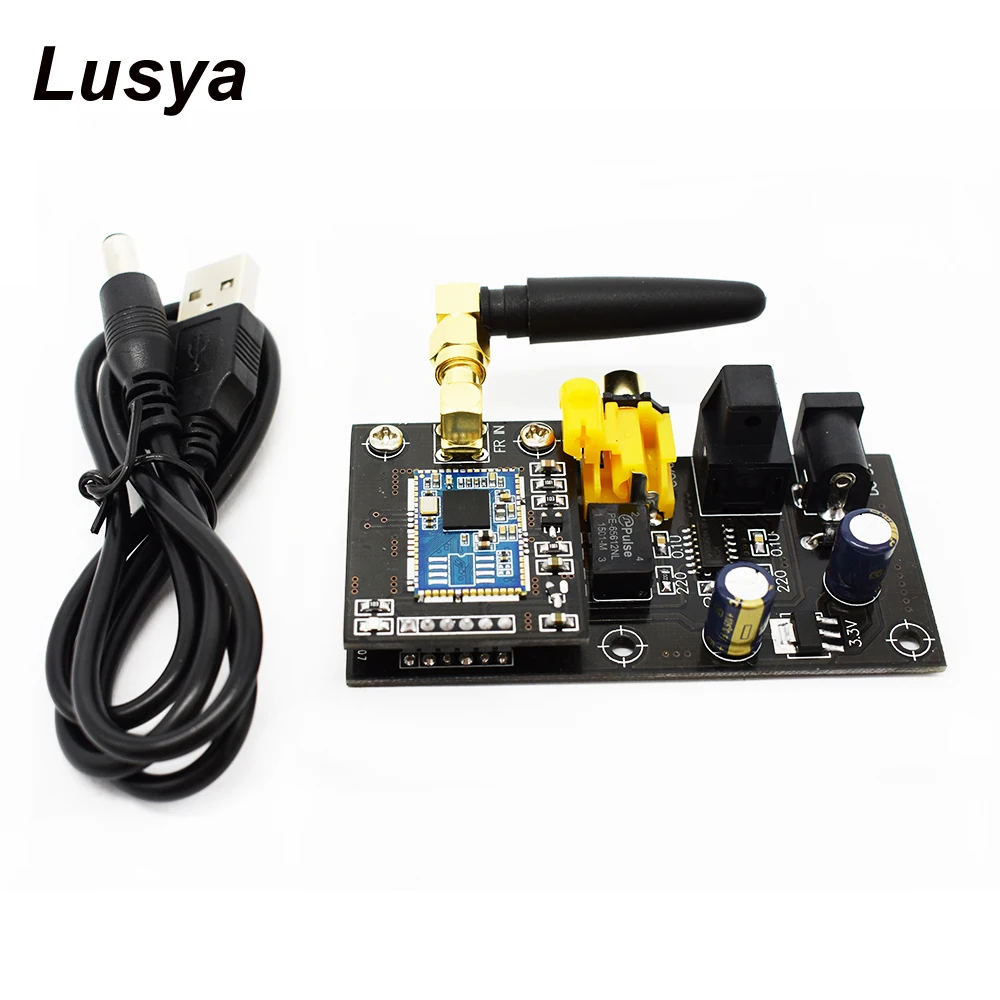 

CSR8675 APTX-HD 5.0 Bluetooth to Coaxial Optical Output Support 24bit 48Khz Bluetooth Audio Receiver Board DC5V-12V T0518