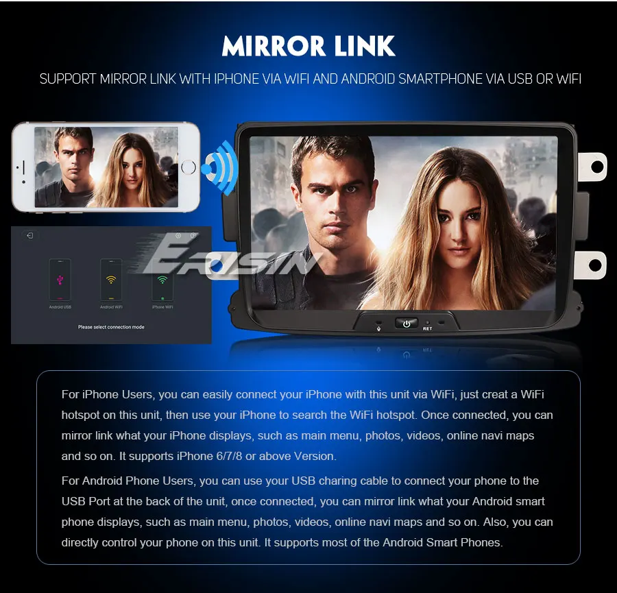 Excellent Erisin ES7929D 8" Android 9.0 Car GPS Sat Nav DAB+ DVR for Renault Dacia Duster Logan Sandero Dokker 8