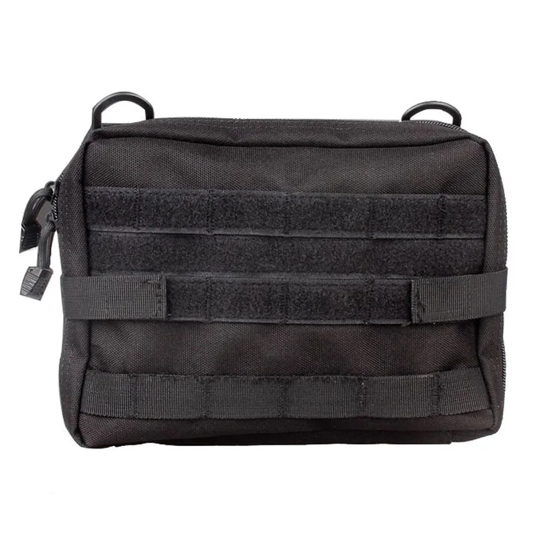 Горячая Сумка Molle, нейлоновая, черная, тактическая, большая, подсумок, органайзер, универсальный, для телефона, медик, поясная сумка, EDC, Molle, сумки - Цвет: Black