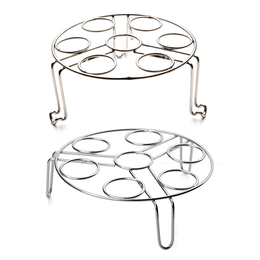 2Pcs/Set Stainless Steel Stackable Egg Steamer Rack Trivet for Instant
