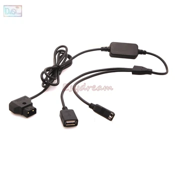 

New P-Tap D-Tap PowerTap 14.8v Battery to Two Female USB 5v 2A DC Power Adapter