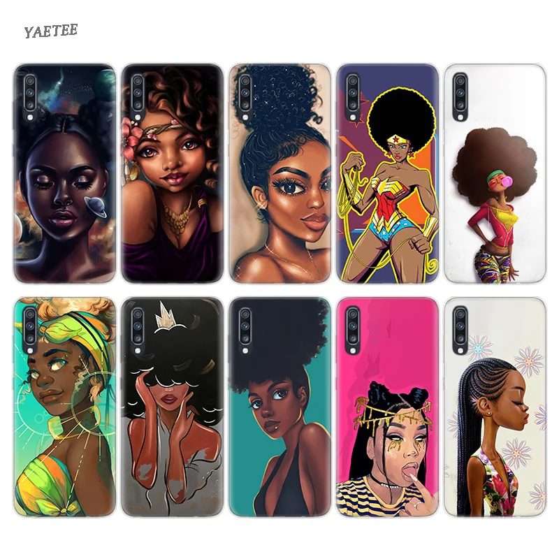 

Afro Girls Black Women Art Silicone Case For Samsung Galaxy S10 Plus S10E M30 M10 A50 A30 A70 A40 M20 M10 A10 A20 A60 A80 A20E