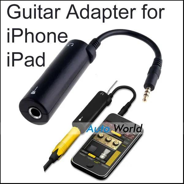 New Guitar Adapter Interface Audio Cable for iPad iPhone iPod Recording Playing Adapter